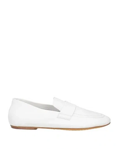 Officine Creative Italia Woman Loafers Off White Size 11 Soft Leather