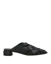 Officine Creative Italia Woman Mules & Clogs Black Size 7 Leather