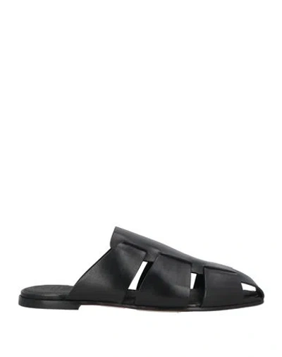 Officine Creative Italia Woman Mules & Clogs Black Size 7 Leather
