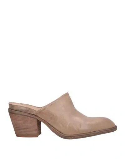 Officine Creative Italia Woman Mules & Clogs Sand Size 8 Leather In Multi