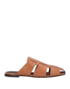 Officine Creative Italia Woman Mules & Clogs Tan Size 10 Leather In Brown