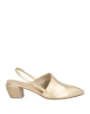 Officine Creative Italia Woman Pumps Gold Size 8 Leather In Gold