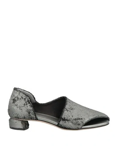 Officine Creative Italia Woman Pumps Grey Size 8 Leather