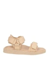 Officine Creative Italia Woman Sandals Beige Size 7 Leather In Neutral