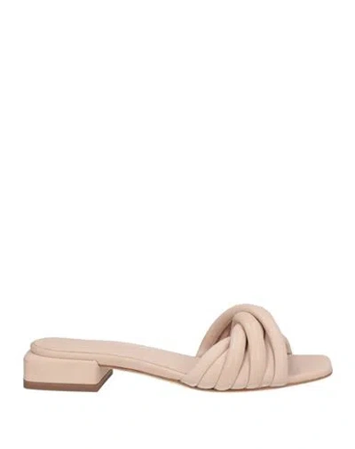 Officine Creative Italia Woman Sandals Blush Size 10 Soft Leather In Pink