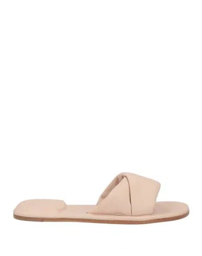 Officine Creative Italia Woman Sandals Blush Size 8 Leather In Pink