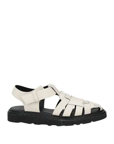 Officine Creative Italia Woman Sandals Off White Size 8 Soft Leather