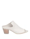 Officine Creative Italia Woman Sandals Off White Size 8.5 Leather