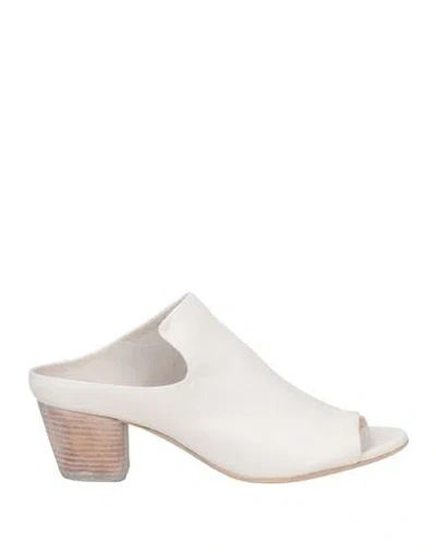 Officine Creative Italia Woman Sandals Off White Size 8.5 Leather