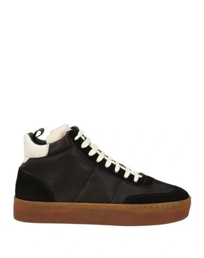 Officine Creative Italia Woman Sneakers Black Size 6 Soft Leather