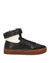 Officine Creative Italia Woman Sneakers Black Size 7 Leather In Black