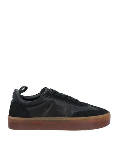 Officine Creative Italia Woman Sneakers Black Size 8 Soft Leather