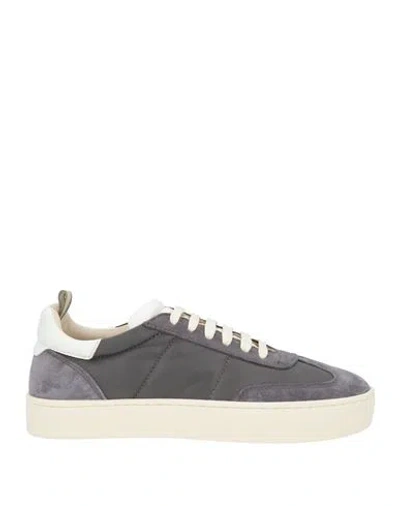 Officine Creative Italia Woman Sneakers Grey Size 9 Leather In Gray