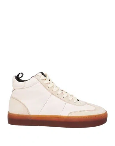 Officine Creative Italia Woman Sneakers Ivory Size 6 Soft Leather In White