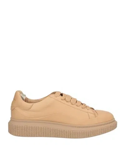 Officine Creative Italia Woman Sneakers Sand Size 6 Leather In Beige