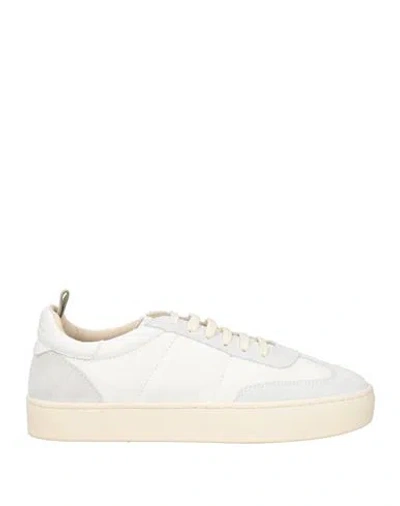 Officine Creative Italia Woman Sneakers White Size 8 Leather In Animal Print