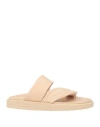 Officine Creative Italia Woman Thong Sandal Beige Size 8 Soft Leather