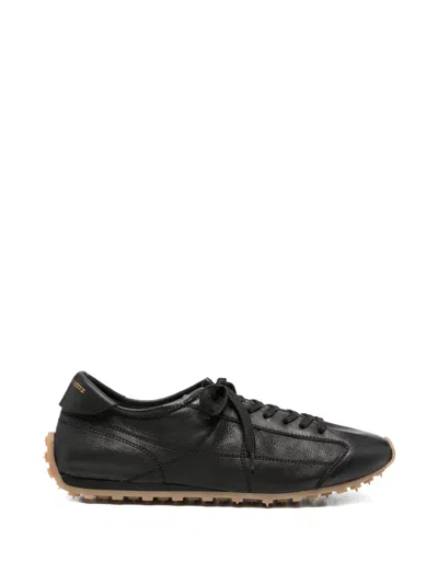 Officine Creative Jarred 001 Pebbled Leather Sneakers In Black