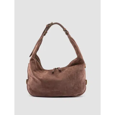 Officine Creative Julie 015 Crescent Shoulder Bag In Brown