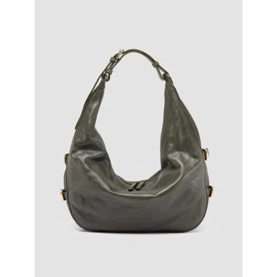 Officine Creative Julie 015 Crescent Shoulder Bag In Green