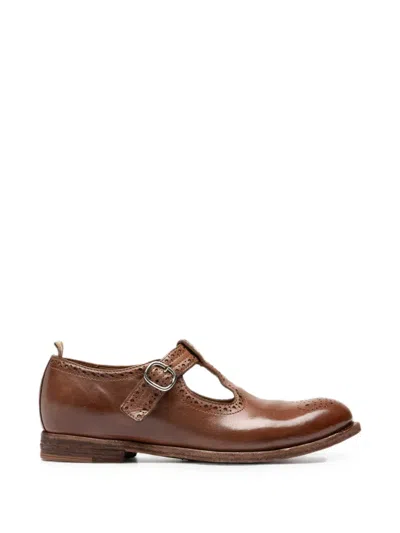 Officine Creative Kalliopi Brogue Sandals In Brown