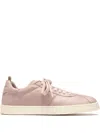 Officine Creative Karma Leather Low-top Sneakers In Pink