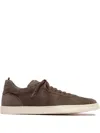 Officine Creative Karma Suede Low-top Sneakers In Brown