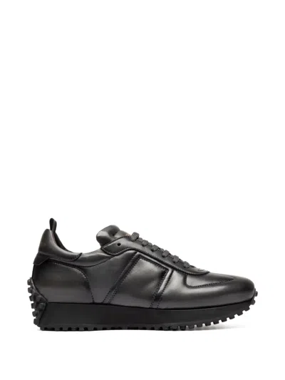 Officine Creative Kasba 003 Leather Sneakers In Black