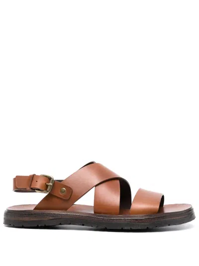 Officine Creative Kontraire 005 Leather Sandals In Brown