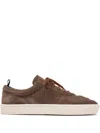 Officine Creative Krab 001 Suede Leather Sneakers In Brown