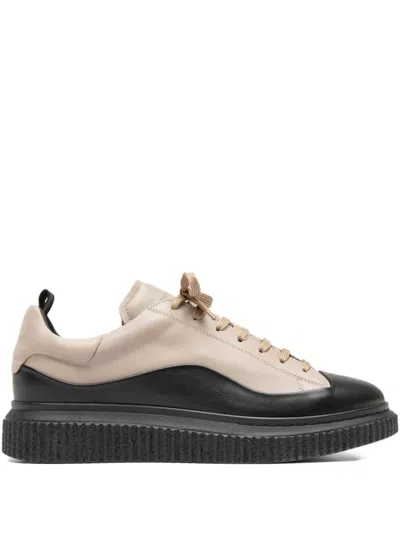 Officine Creative Krace 018 Leather Lace-up Sneakers In Neutral