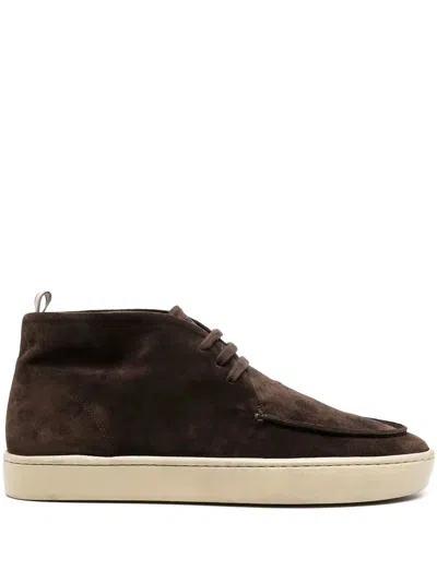 Officine Creative Lace-up Ankle Boots In Brown