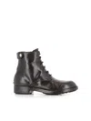 Officine Creative Lace-up Zip-detail Boots In Black