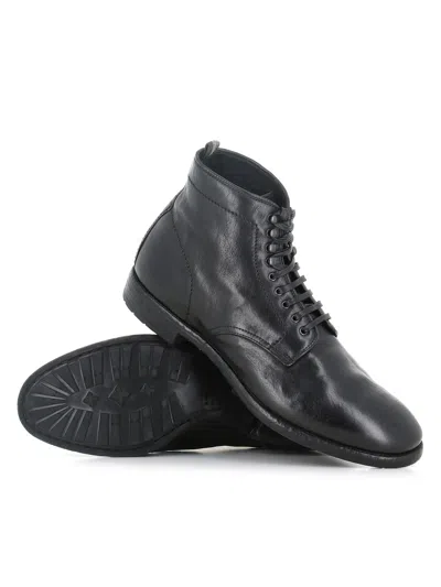 Officine Creative Lace-up Fastening Boots In Black
