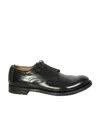 Officine Creative Laceless Derby Shoes In Black