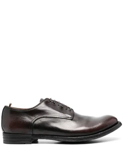 Officine Creative Lace-up Derby Shoes In Braun