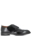 Officine Creative Lace-up Leather Derby Shoes In Black