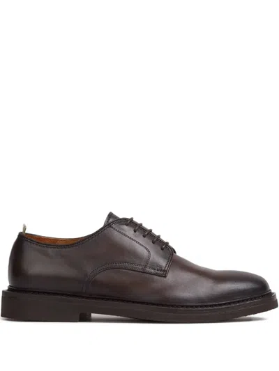 Officine Creative Lace-up Leather Derby Shoes In Brown