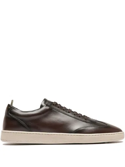Officine Creative Lace-up Leather Sneakers In Brown