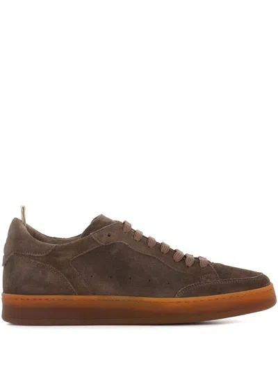 Officine Creative Lace-up Leather Sneakers In Brown