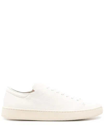 Officine Creative Lace-up Leather Sneakers In White