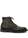 Officine Creative Lace-up Suede Boots In Multi