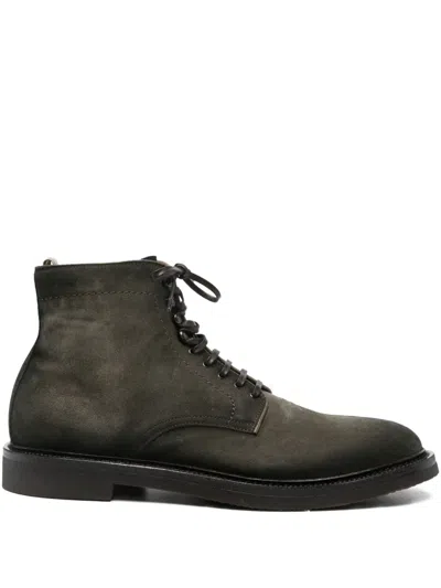 Officine Creative Lace-up Suede Boots In Multi