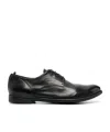 Officine Creative Concrete Leather Derby Shoes In Black