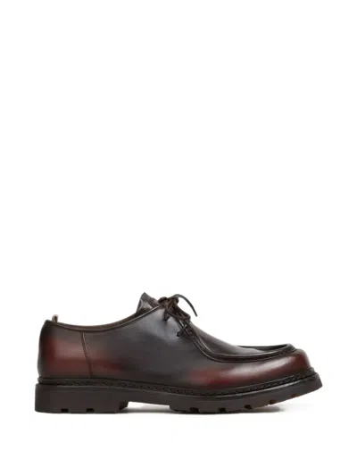 Officine Creative Lace-up Leather Derby Shoes In Brown