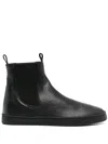 Officine Creative Leather Ankle Boots In Black