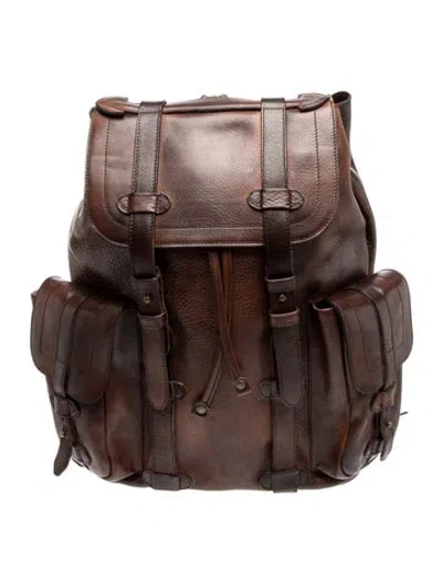 Pre-owned Officine Creative Leather Backpack In Brown
