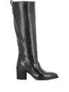 Officine Creative Leather Block-heel Boots In Black