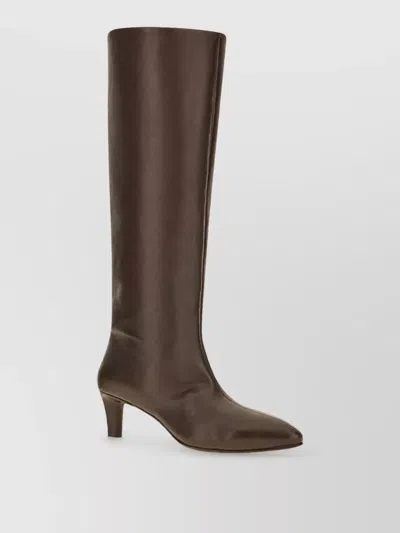 Officine Creative Leather Boots In Brown