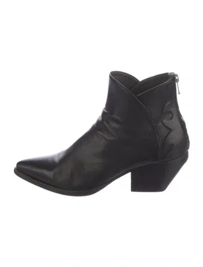 Pre-owned Officine Creative Leather Boots In Black